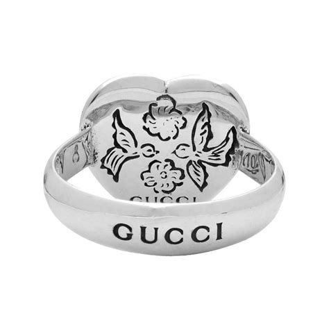 Gucci Sterling Silver Blind For Love Ring 